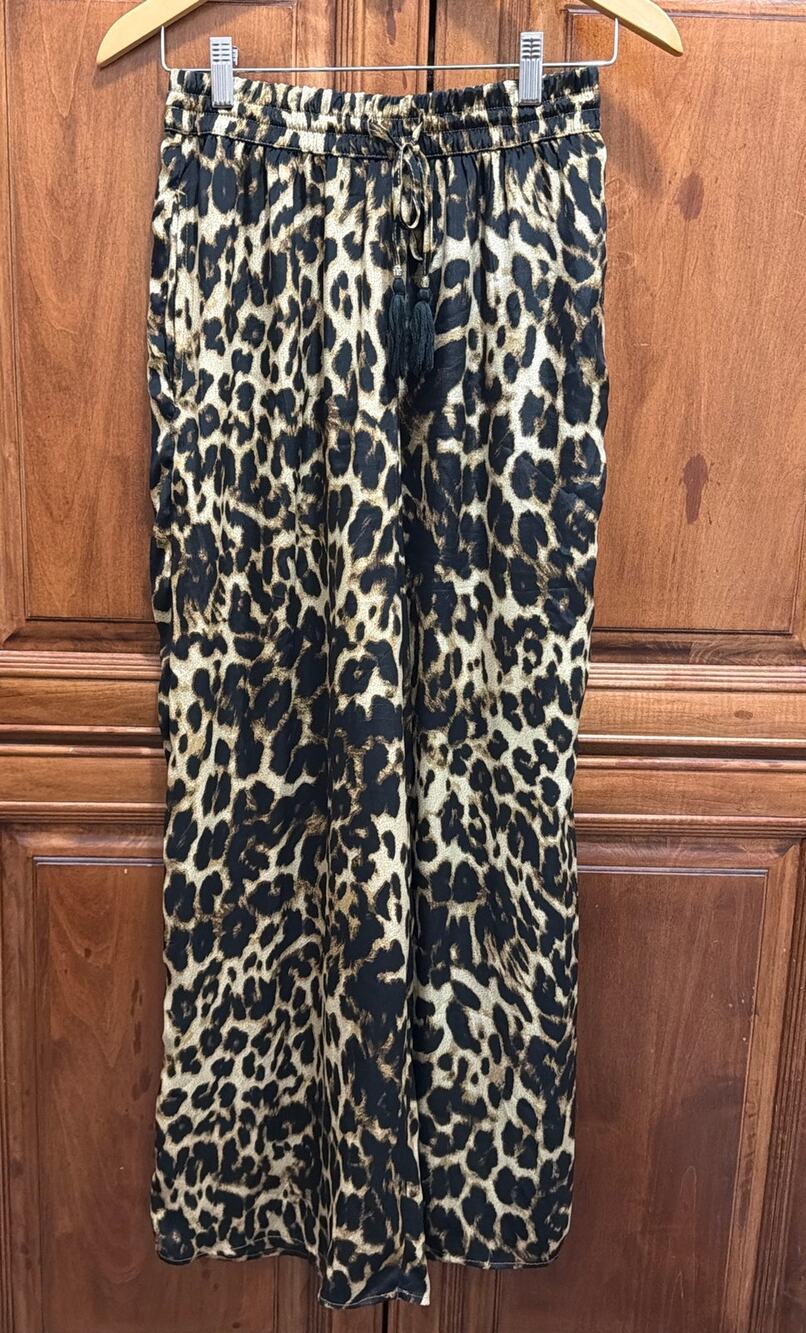 Philosophy Leopard print wide leg lightweight Pants, S/P